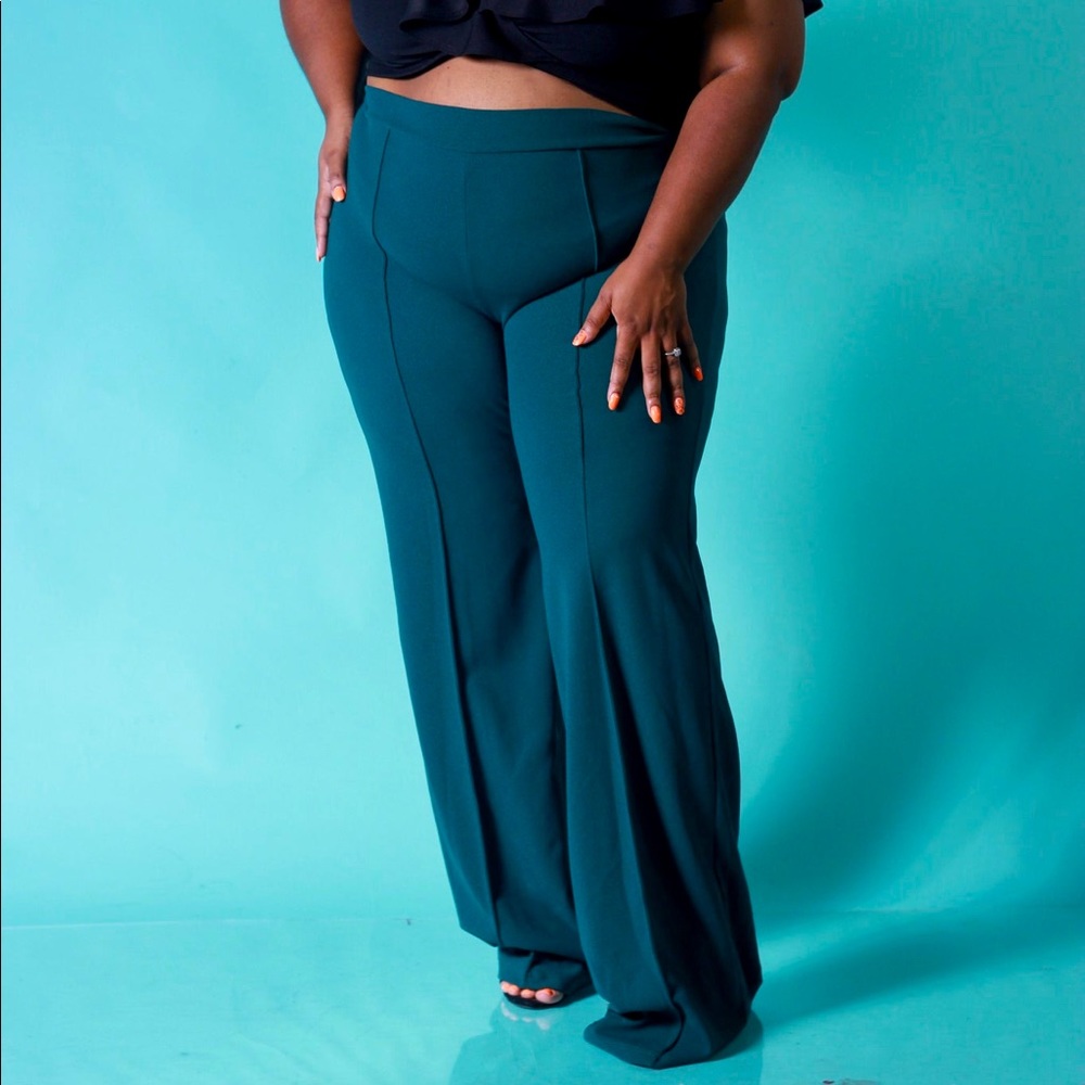 Extra long plus-size slacks